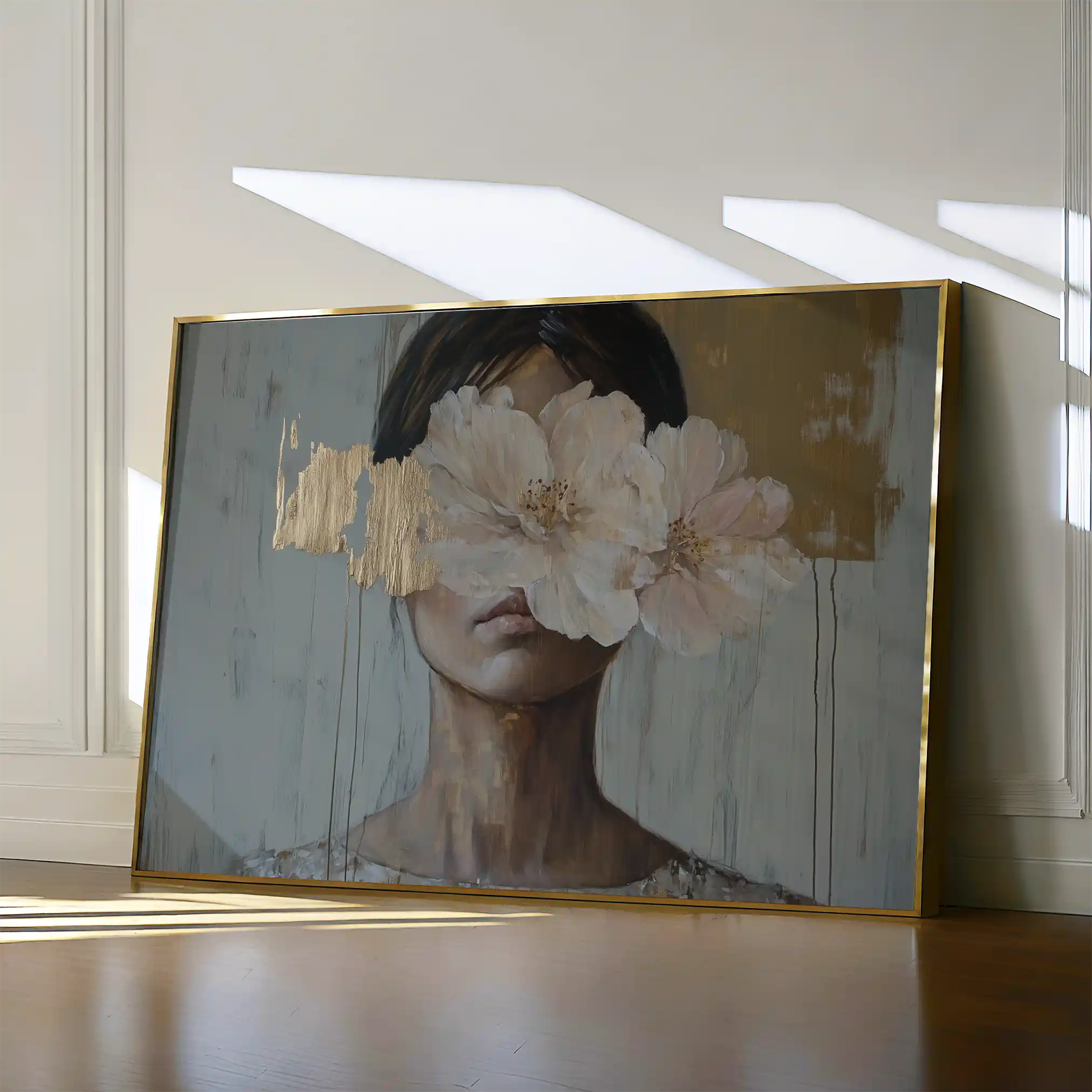 Portrait 127 Canvas Art 90 x 60 cm / Stretched on hidden frame