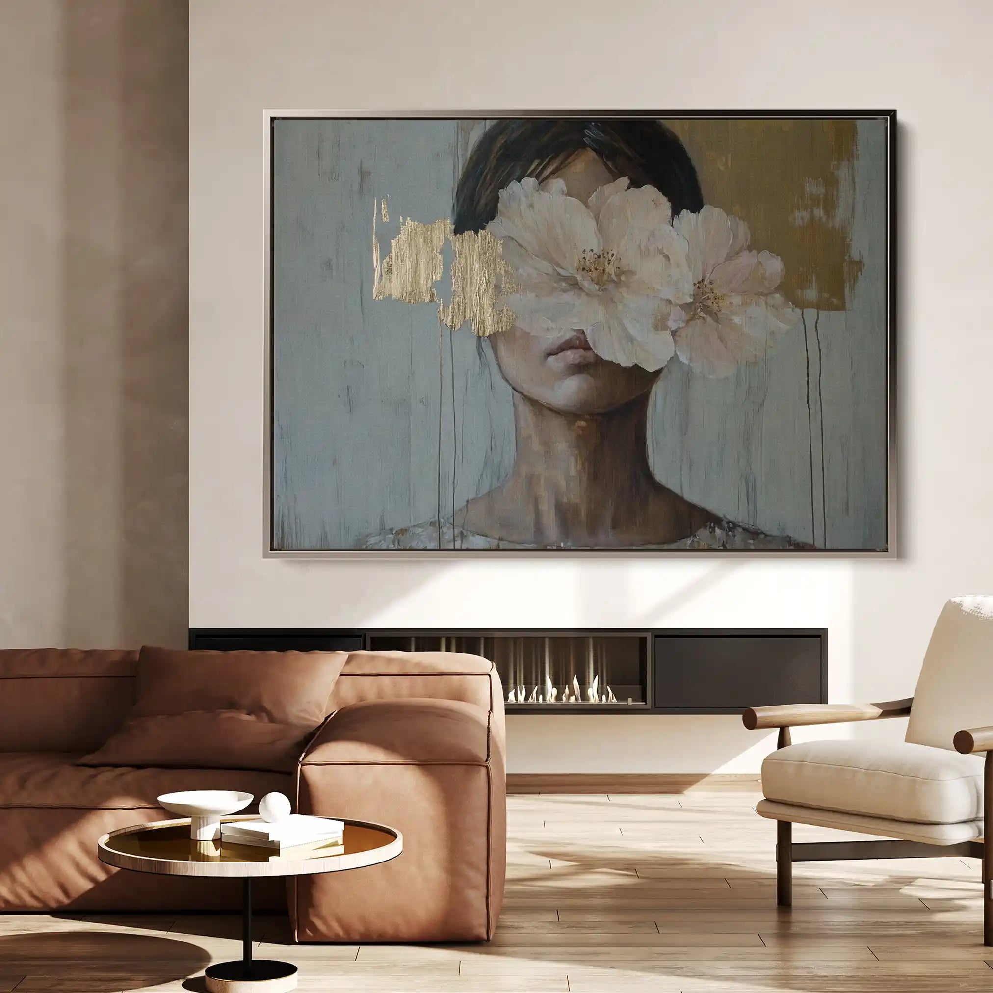 Portrait 127 Canvas Art 90 x 60 cm / Stretched on hidden frame