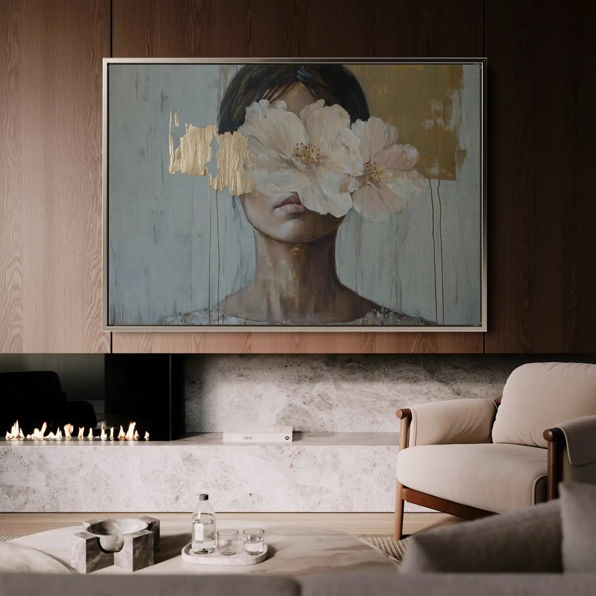 Portrait 127 Canvas Art 90 x 60 cm / Stretched on hidden frame