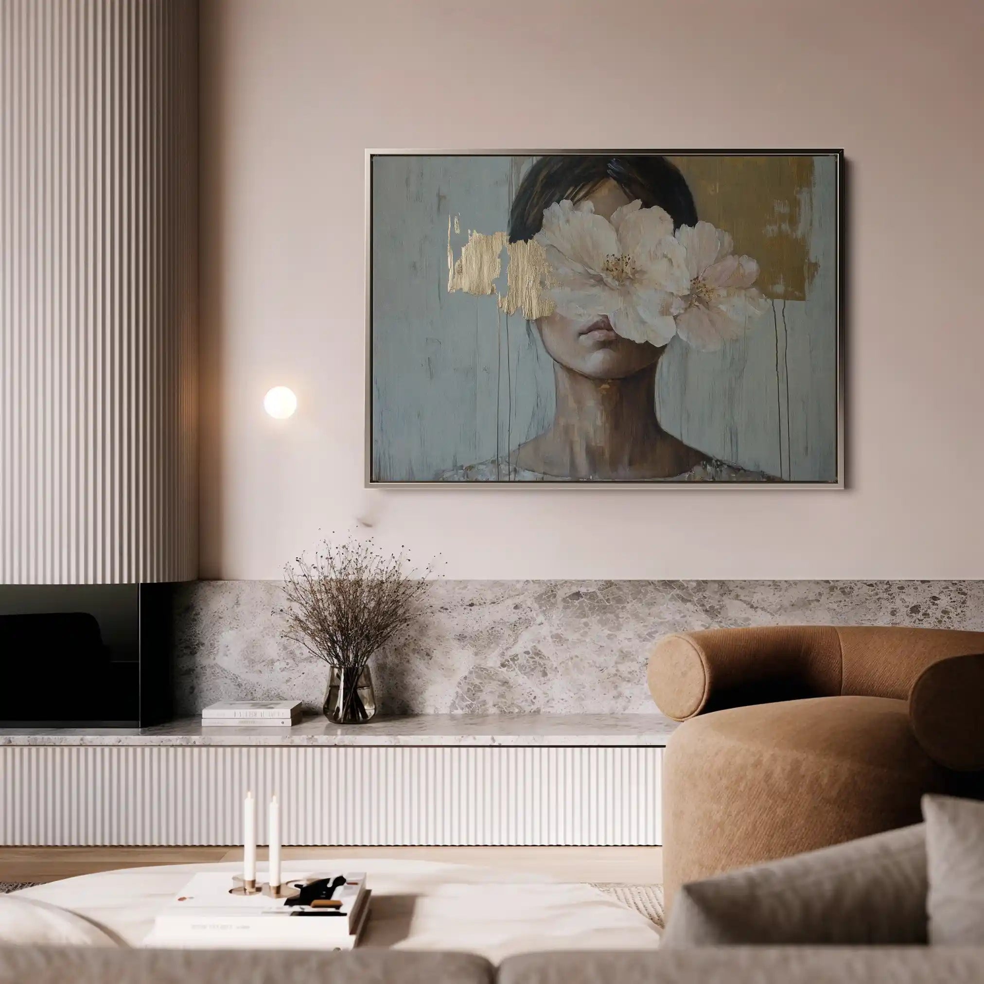Portrait 127 Canvas Art 90 x 60 cm / Stretched on hidden frame