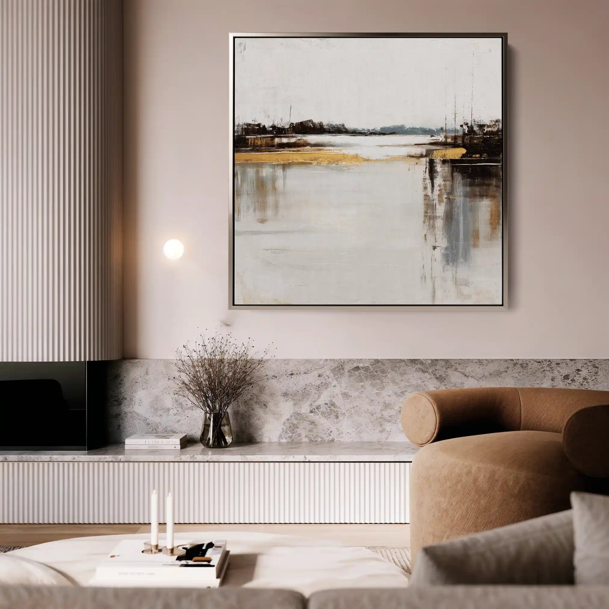 Abstract 1270 Canvas Art 60 x 60 cm / Stretched on hidden frame