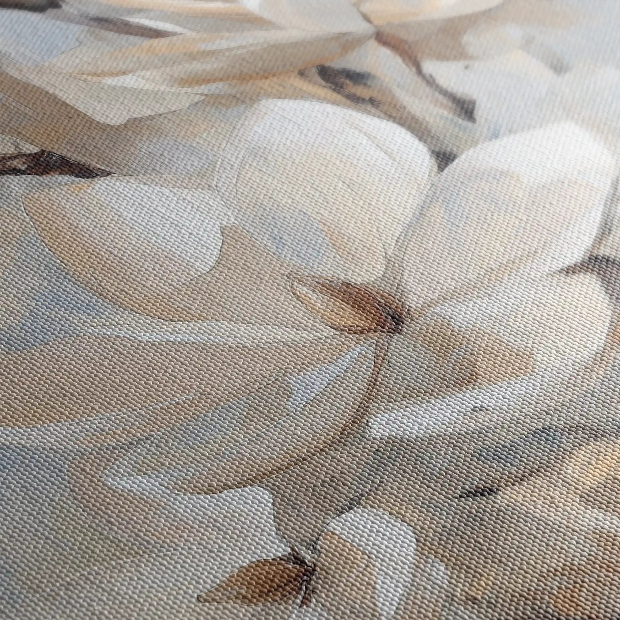 Floral Canvas Wall Art WAD1270-F 80 x 80 cm / Stretched on hidden frame