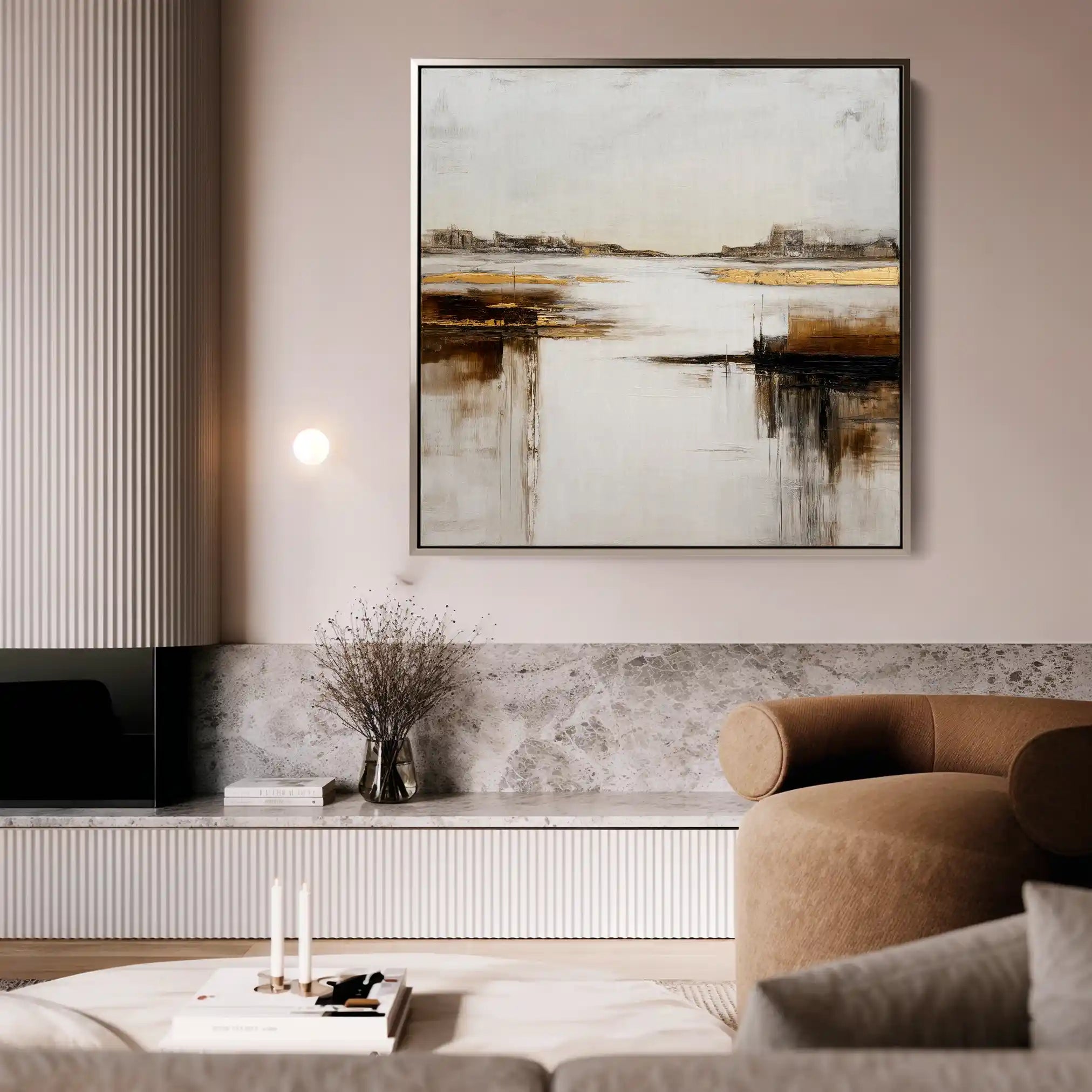 Abstract 1271 Canvas Art 60 x 60 cm / Stretched on hidden frame