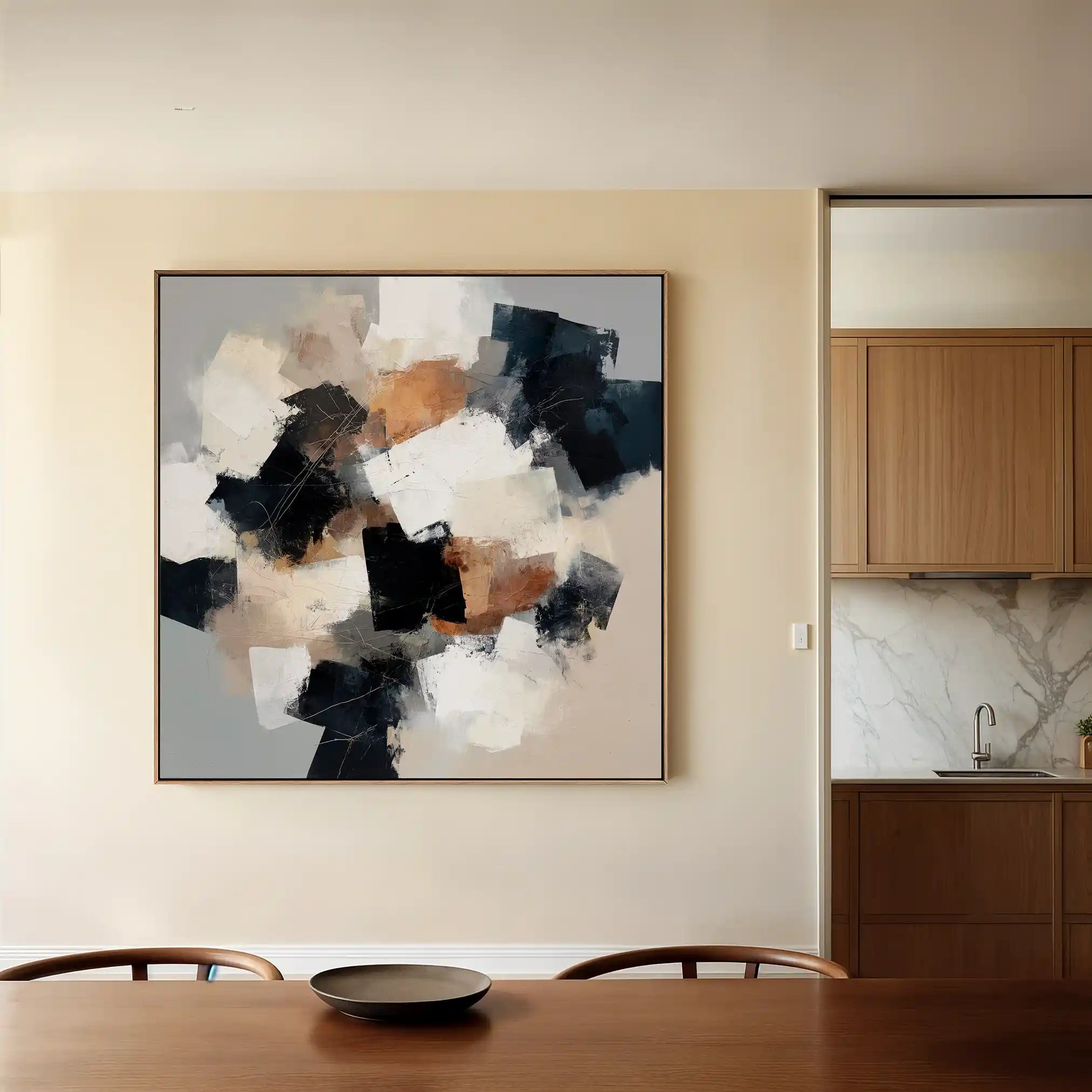 Abstract 1273 Canvas Art 60 x 60 cm / Stretched on hidden frame