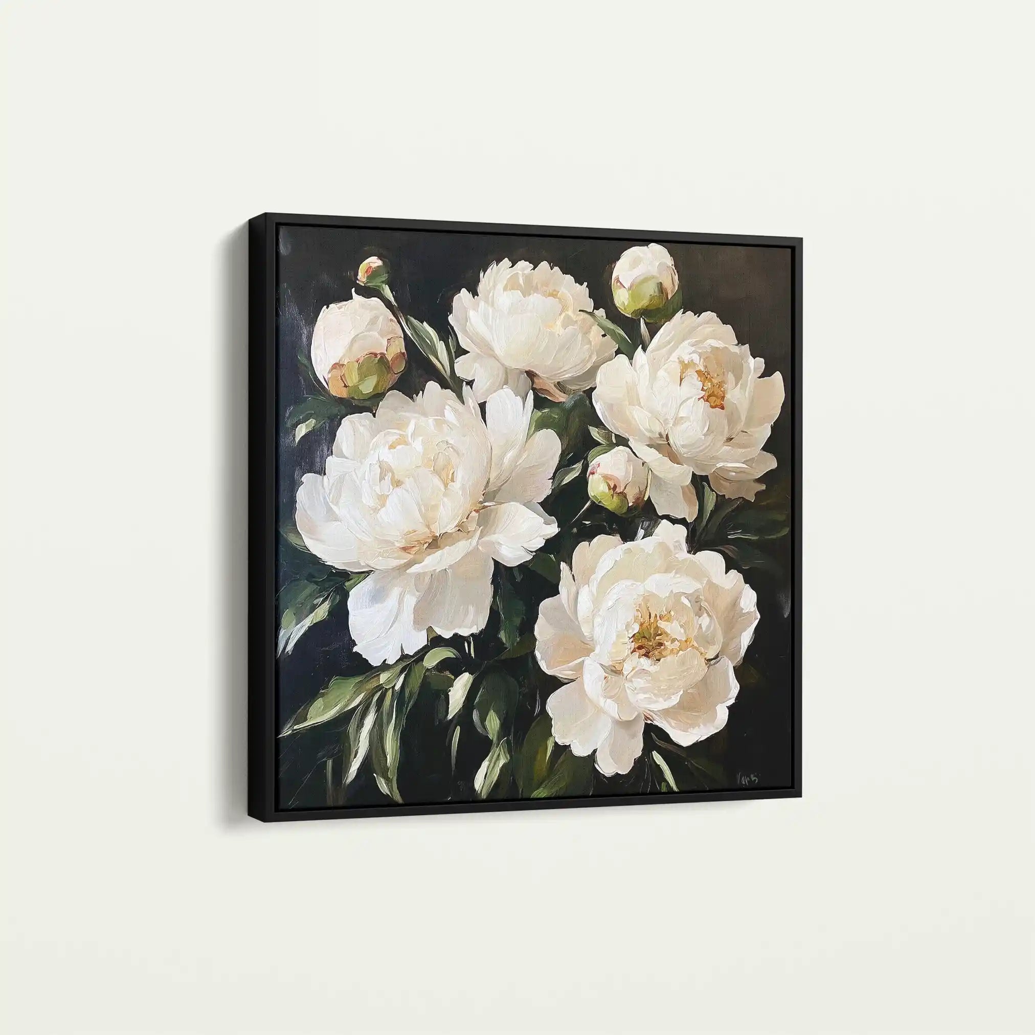 Floral Canvas Wall Art WAD1273-F 80 x 80 cm / Stretched on hidden frame