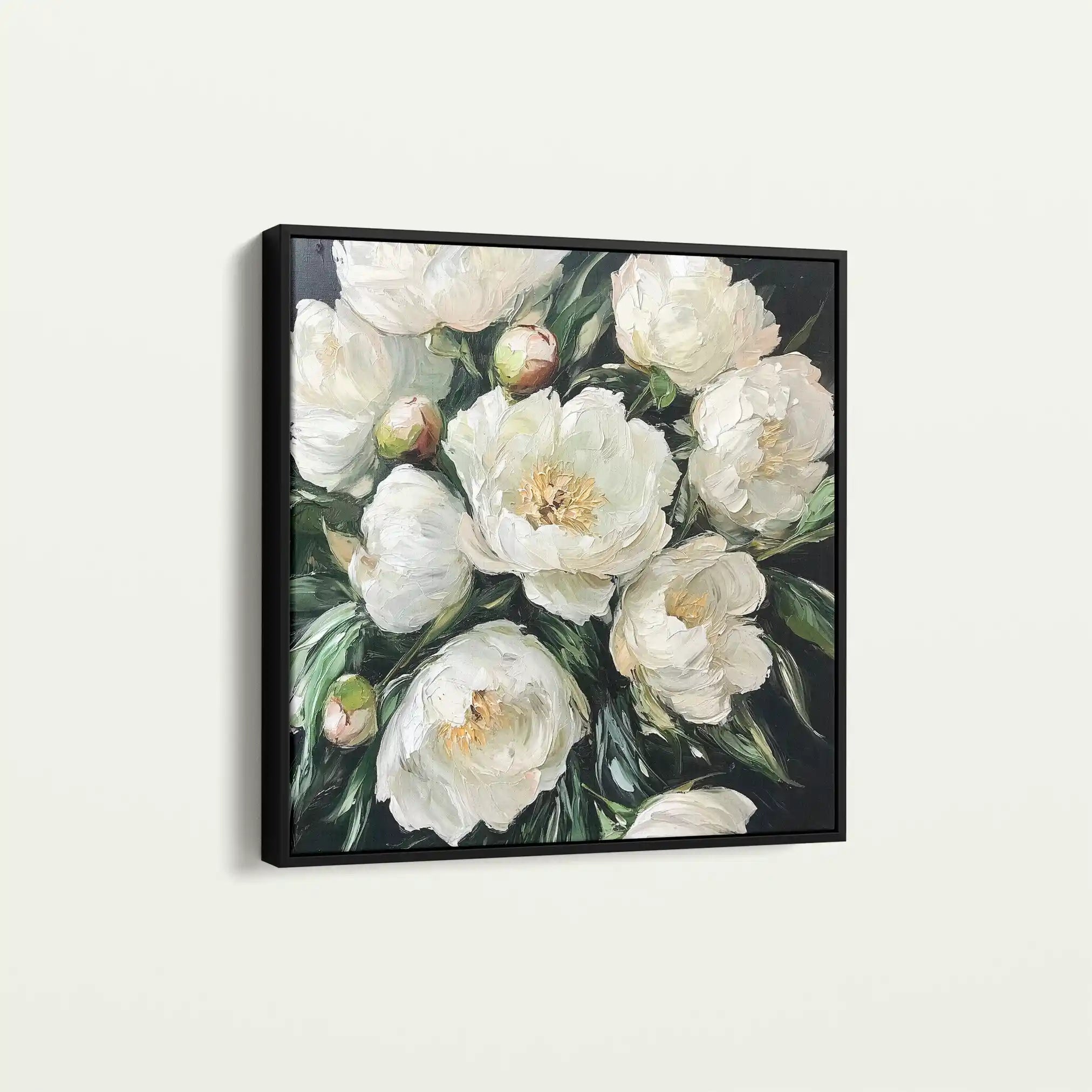 Floral Canvas Wall Art WAD1274-F 80 x 80 cm / Stretched on hidden frame