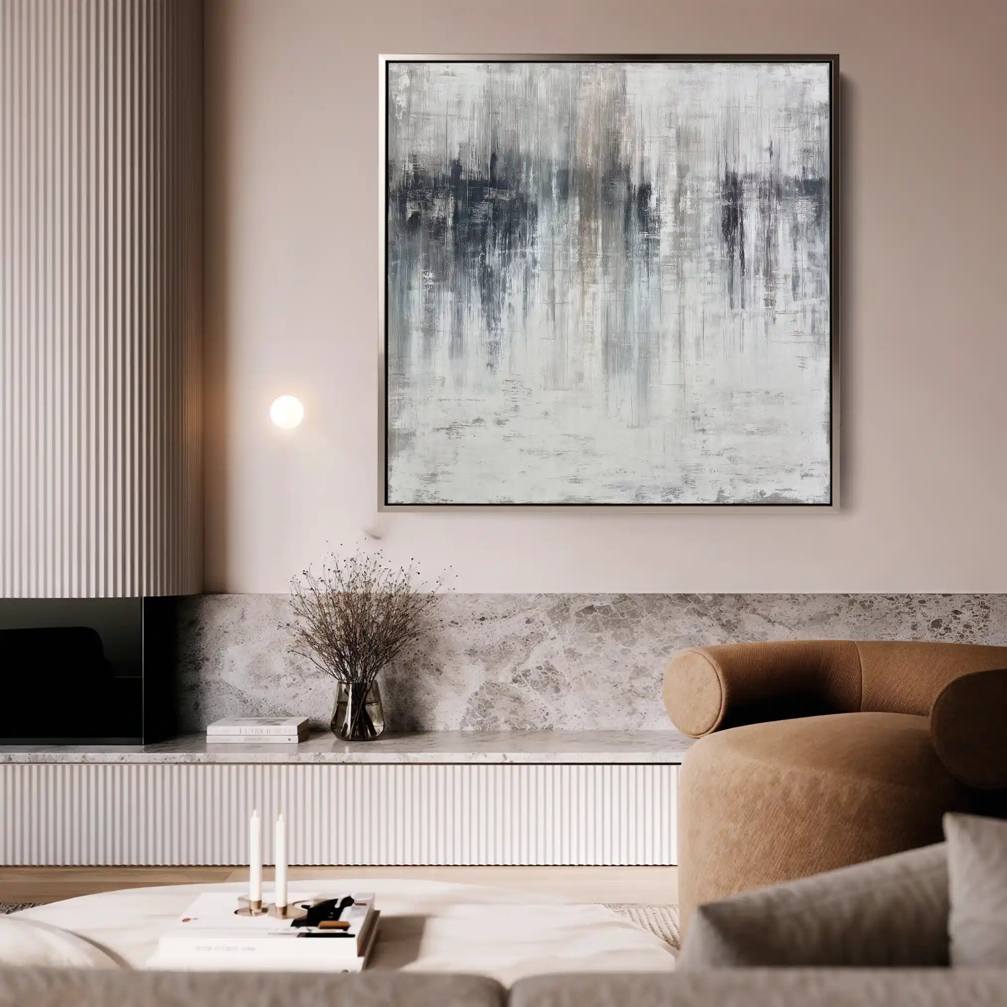 Abstract 1275 Canvas Art 60 x 60 cm / Stretched on hidden frame