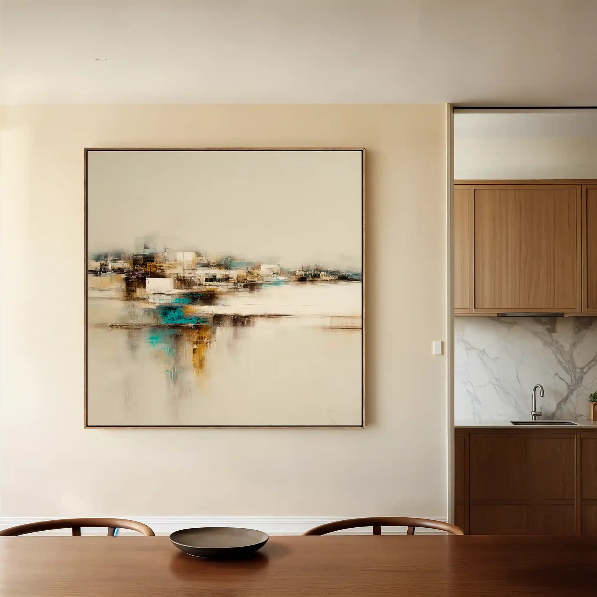 Abstract 1276 Canvas Art 60 x 60 cm / Stretched on hidden frame