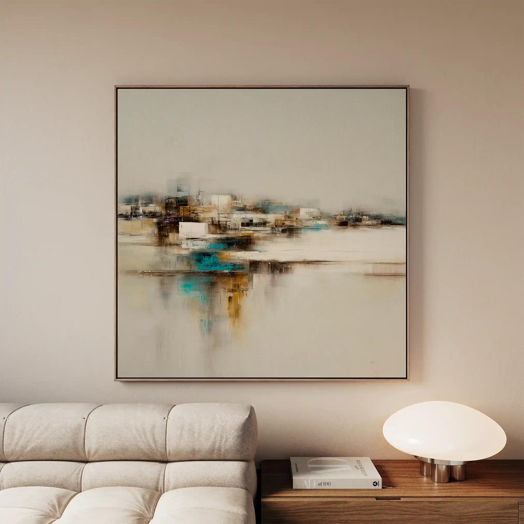 Abstract 1276 Canvas Art 60 x 60 cm / Stretched on hidden frame