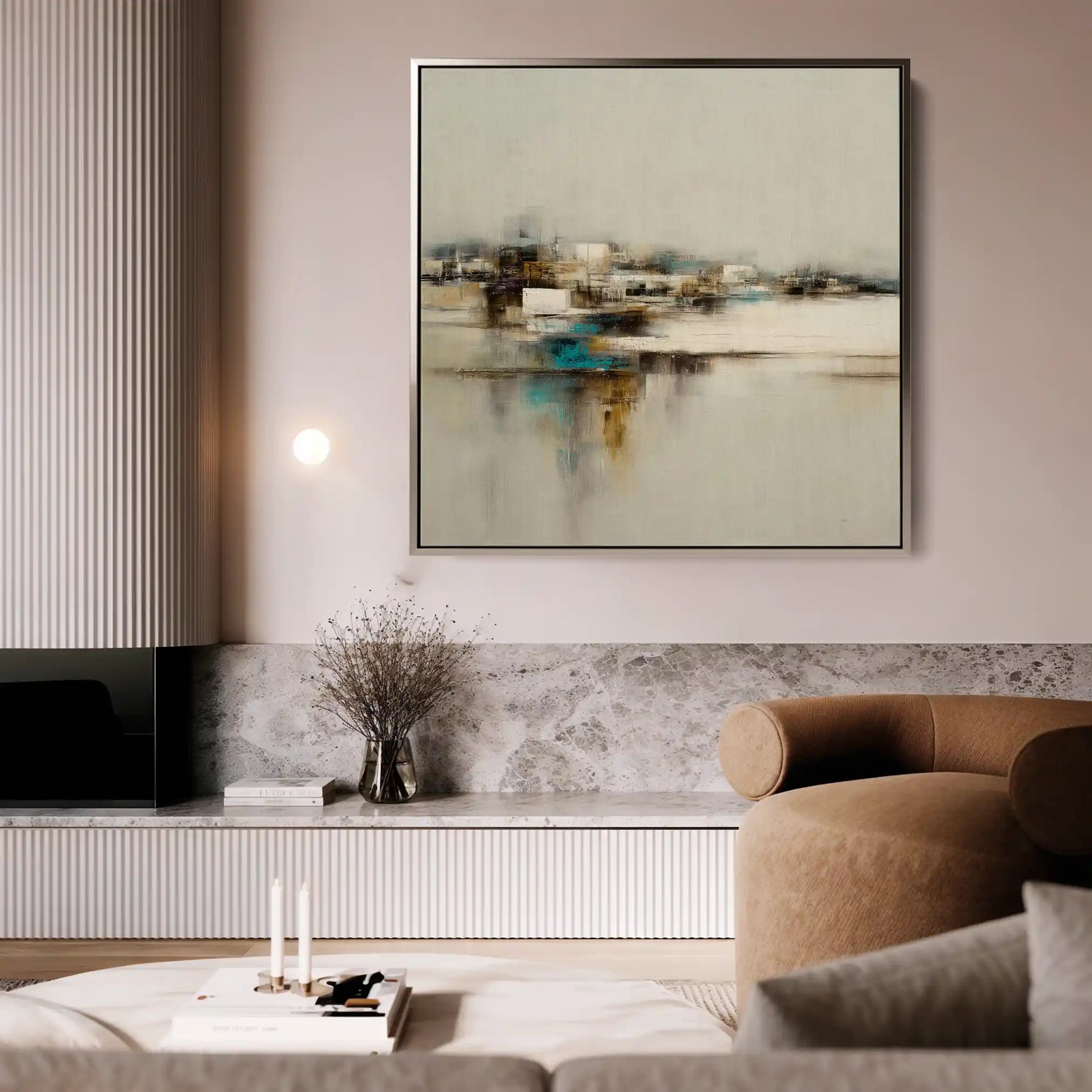 Abstract 1276 Canvas Art 60 x 60 cm / Stretched on hidden frame
