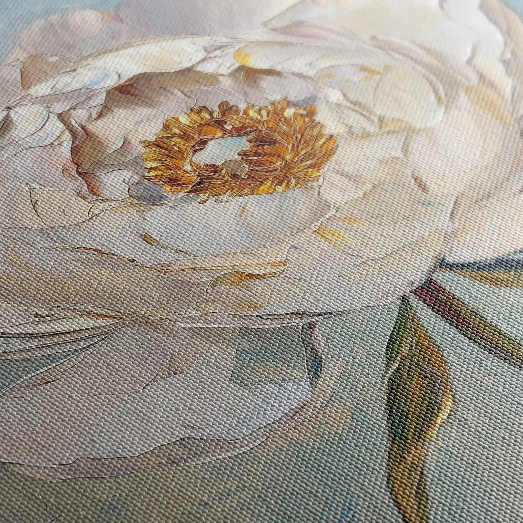 Floral Canvas Wall Art WAD1276-F 80 x 80 cm / Stretched on hidden frame