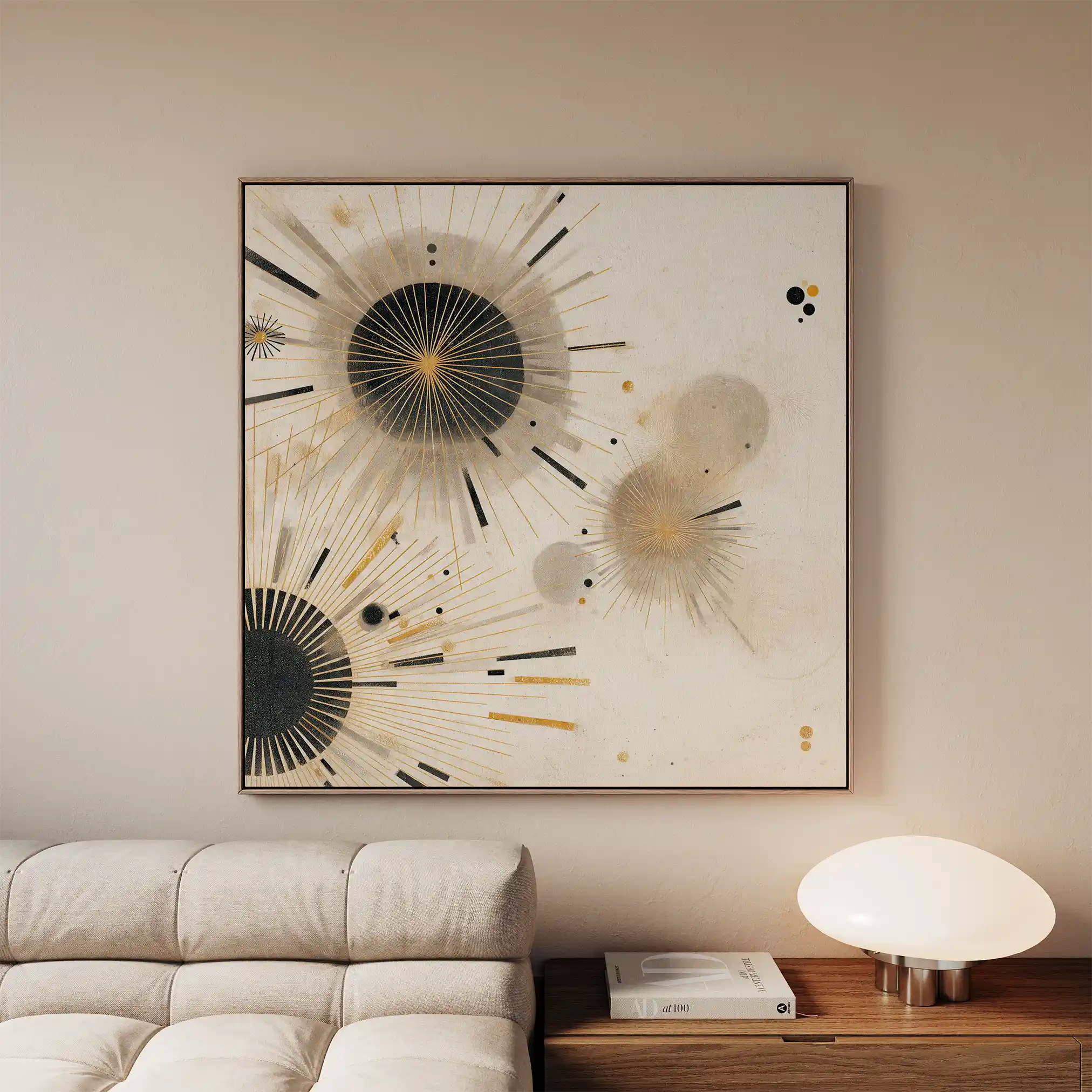 Abstract 1277 Canvas Art 60 x 60 cm / Stretched on hidden frame