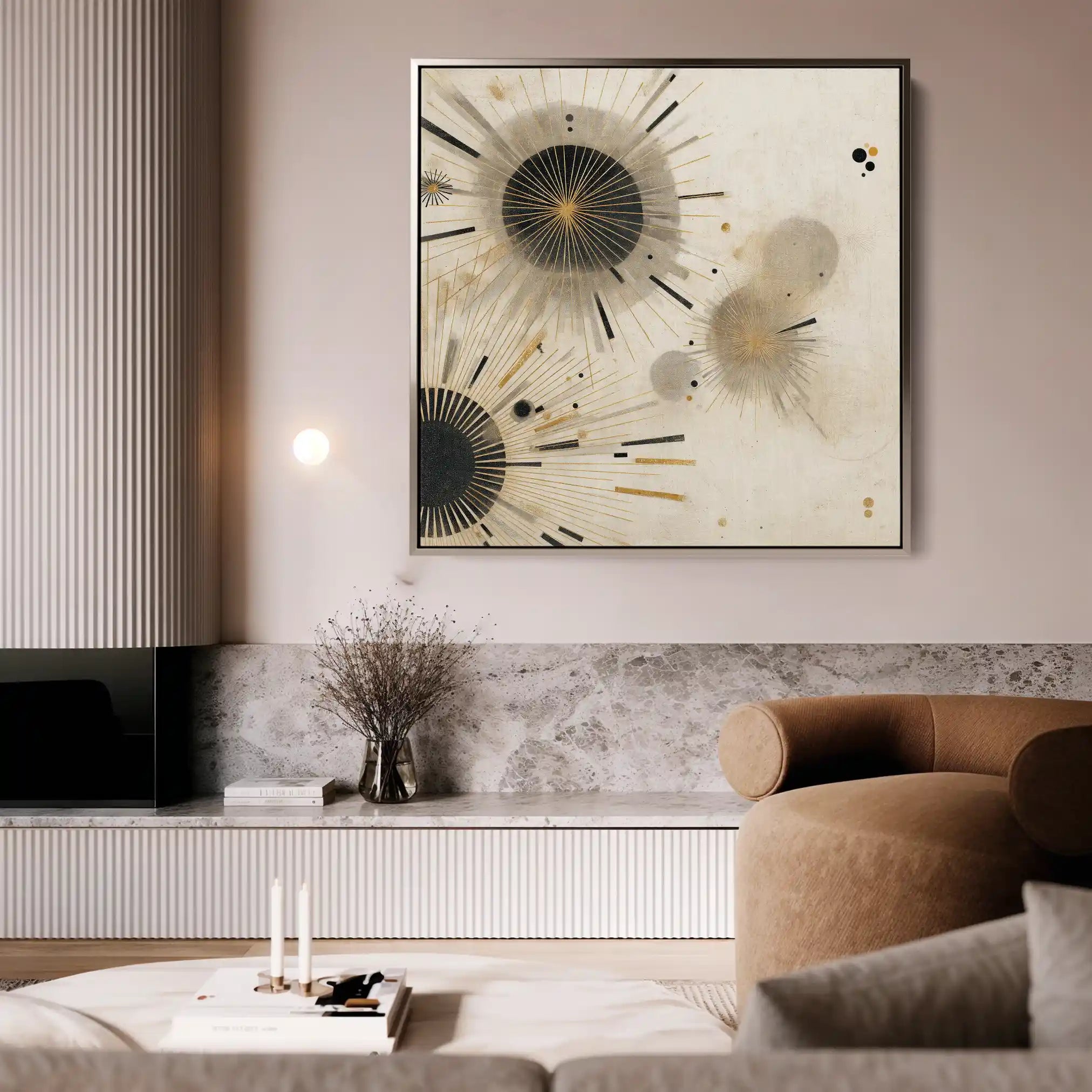 Abstract 1277 Canvas Art 60 x 60 cm / Stretched on hidden frame