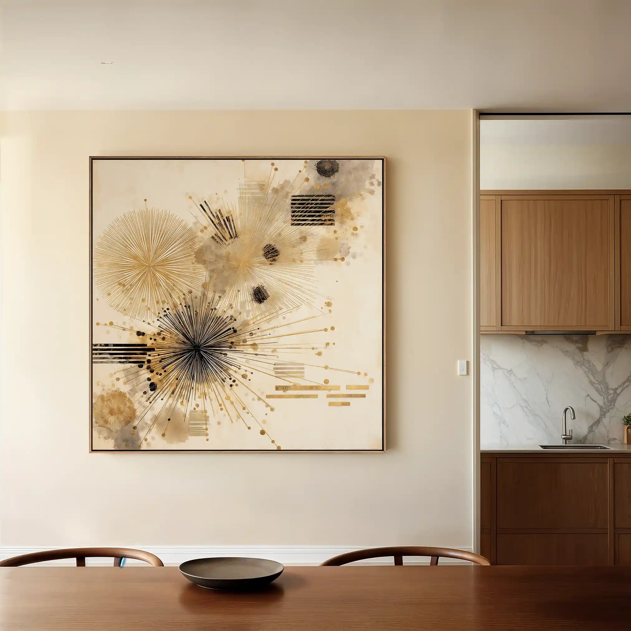 Abstract 1278 Canvas Art 60 x 60 cm / Stretched on hidden frame