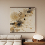 Abstract 1278 Canvas Art 60 x 60 cm / Stretched on hidden frame