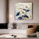 Floral Canvas Wall Art WAD1278-F 80 x 80 cm / Stretched on hidden frame