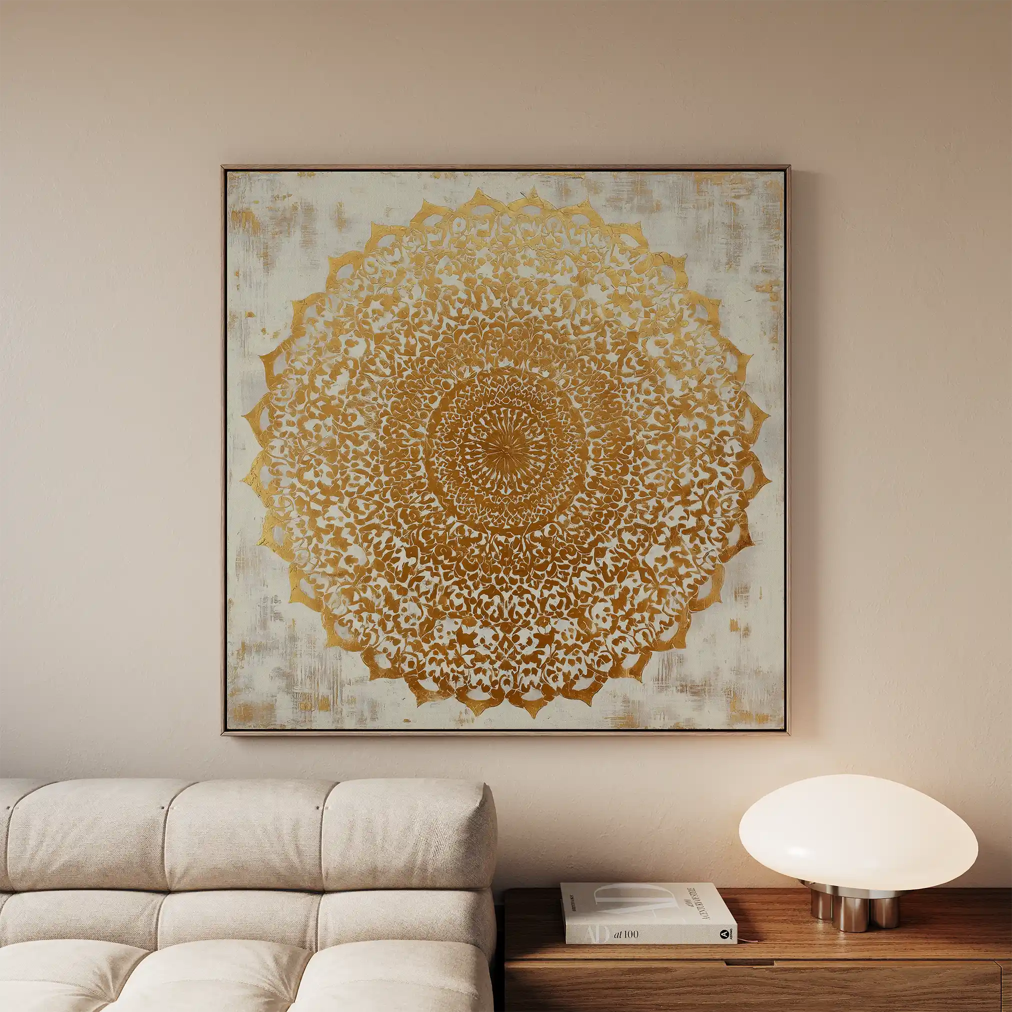 Abstract 1279 Canvas Art 60 x 60 cm / Stretched on hidden frame