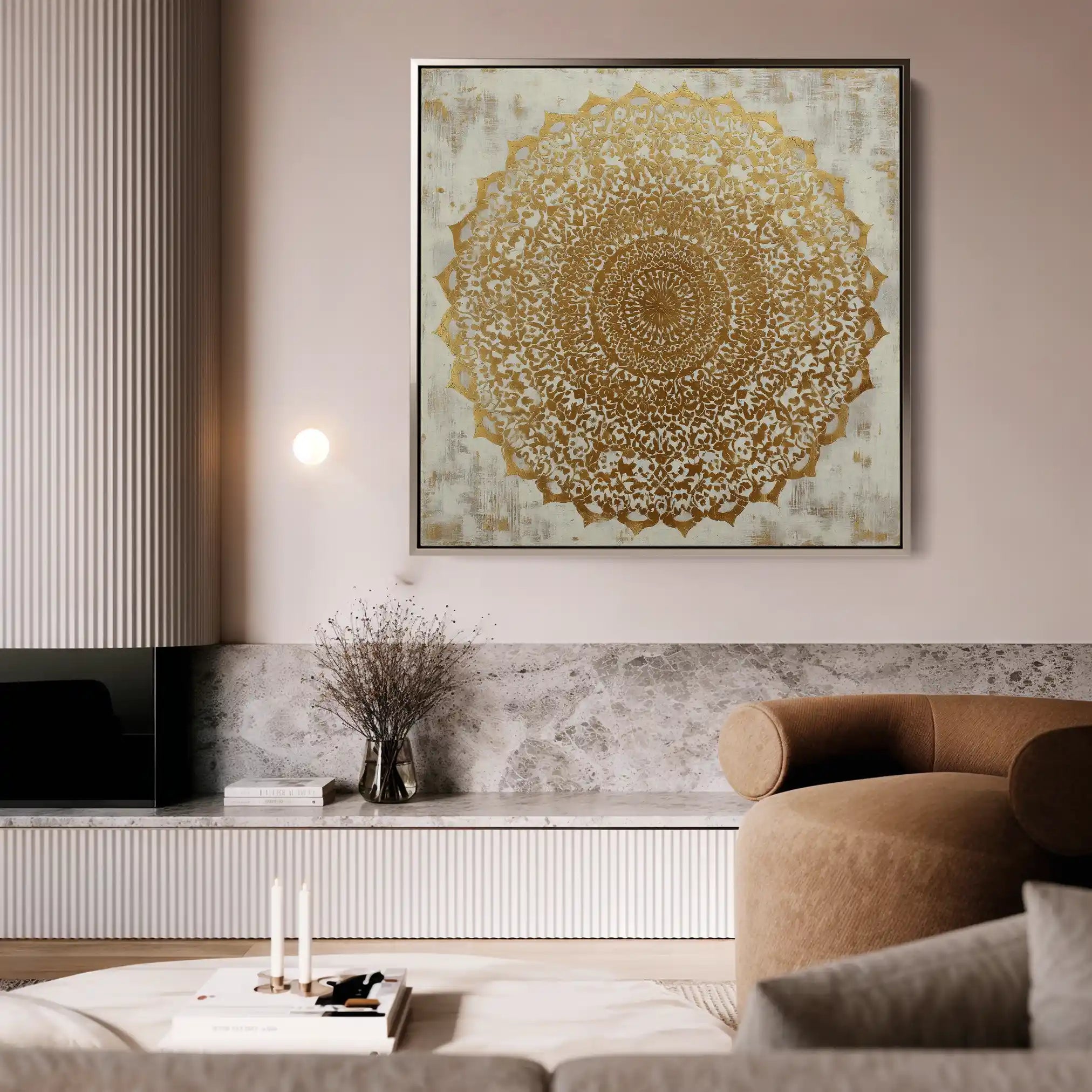 Abstract 1279 Canvas Art 60 x 60 cm / Stretched on hidden frame