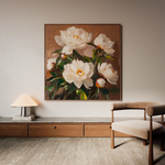 Floral Canvas Wall Art WAD1279-F 80 x 80 cm / Stretched on hidden frame