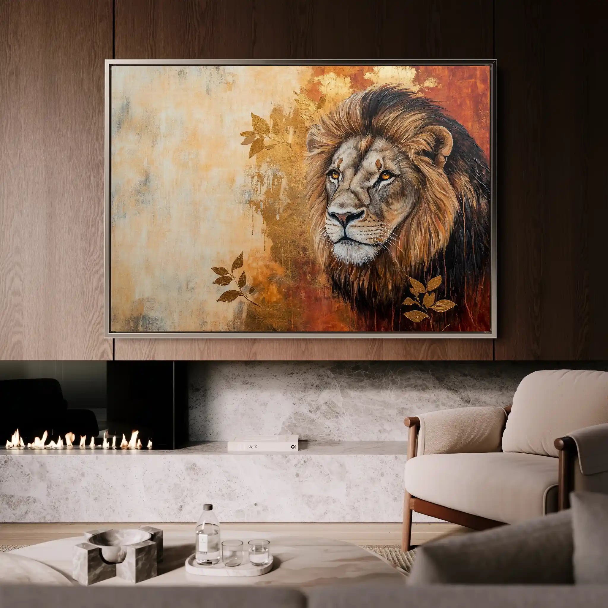 Animals 128 Canvas Art 90 x 60 cm / Stretched on hidden frame