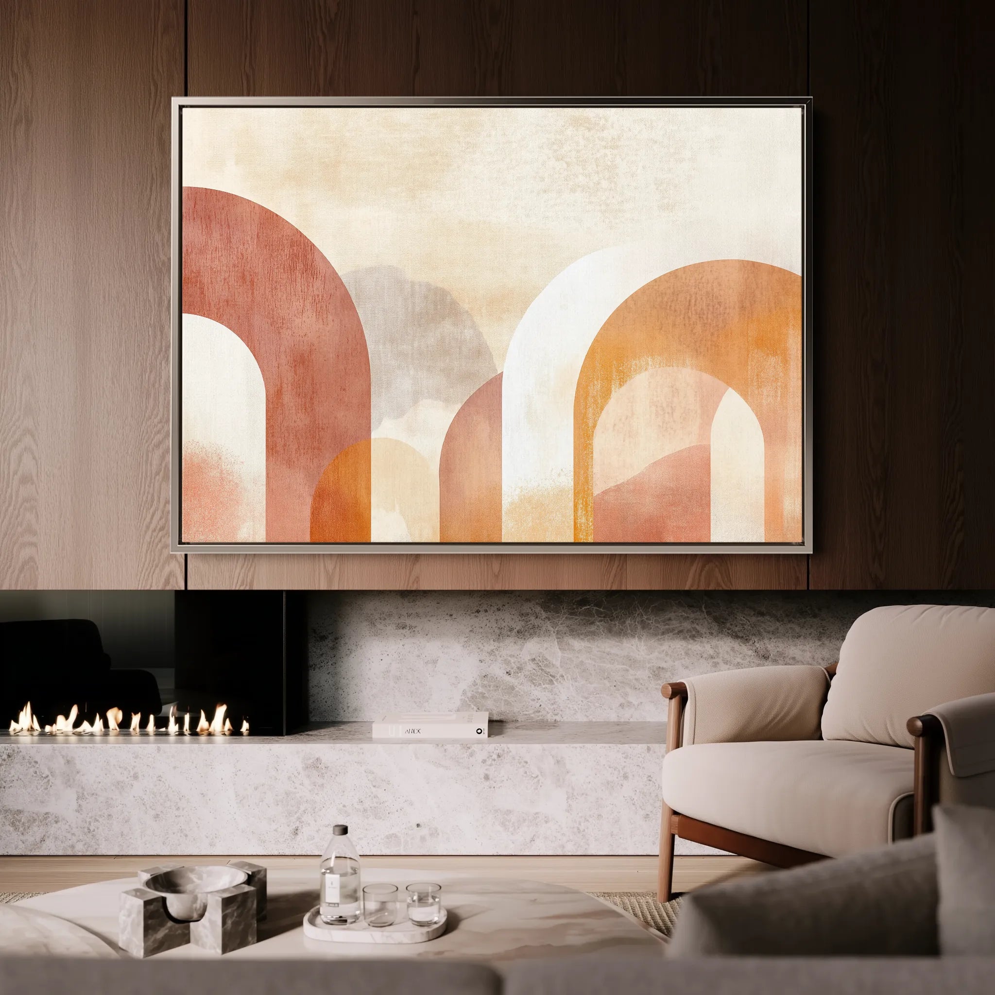 Boho Canvas Wall Art WAD128-BH 90 x 60 cm / Stretched on hidden frame