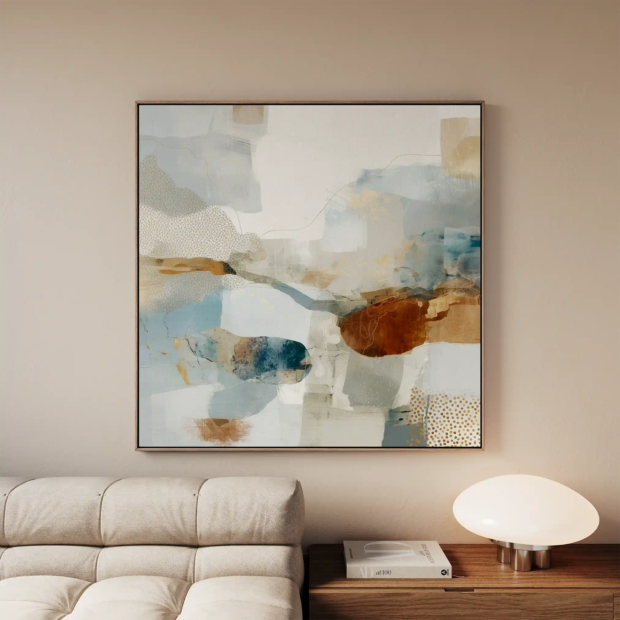 Abstract 1280 Canvas Art 60 x 60 cm / Stretched on hidden frame