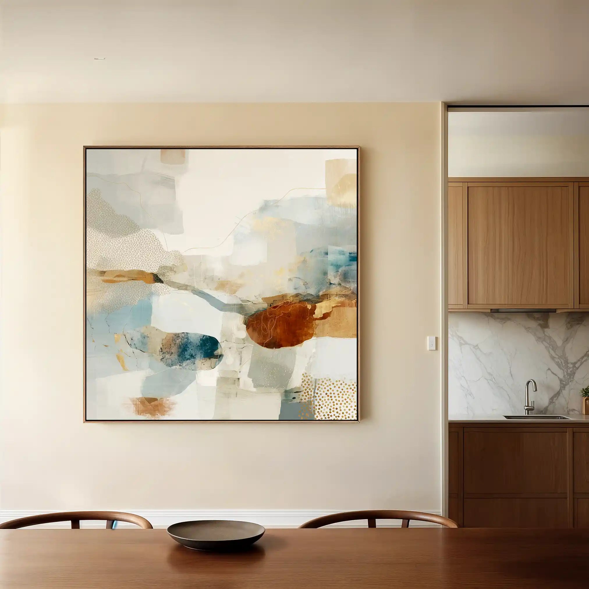 Abstract 1280 Canvas Art 60 x 60 cm / Stretched on hidden frame