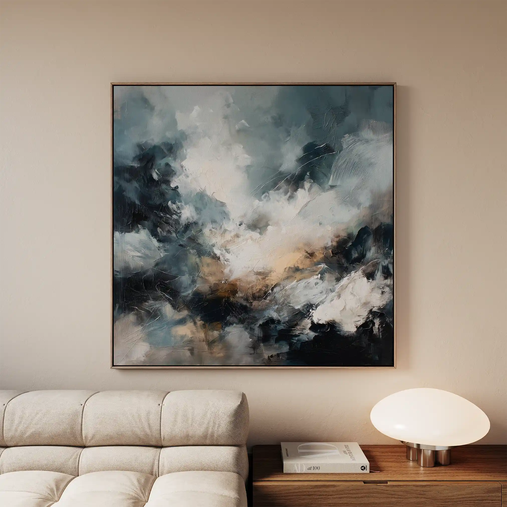Abstract 1283 Canvas Art 60 x 60 cm / Stretched on hidden frame