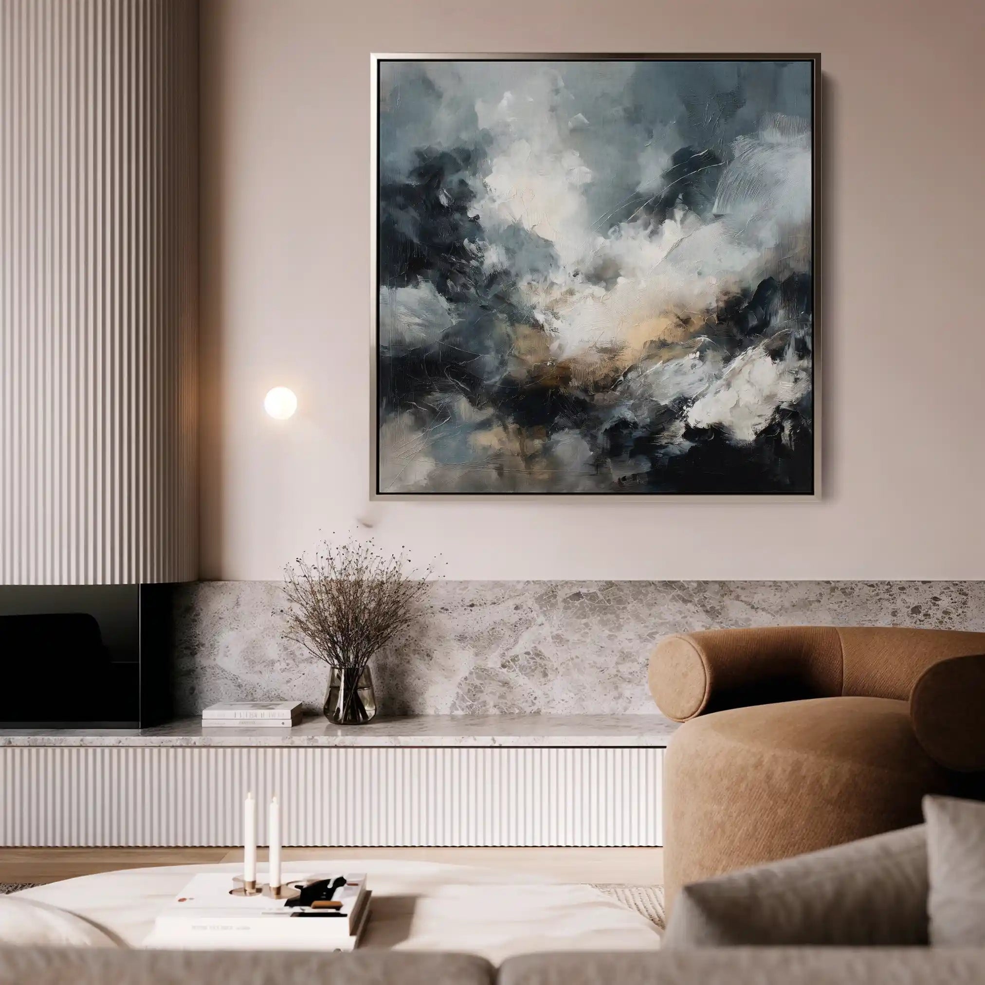 Abstract 1283 Canvas Art 60 x 60 cm / Stretched on hidden frame