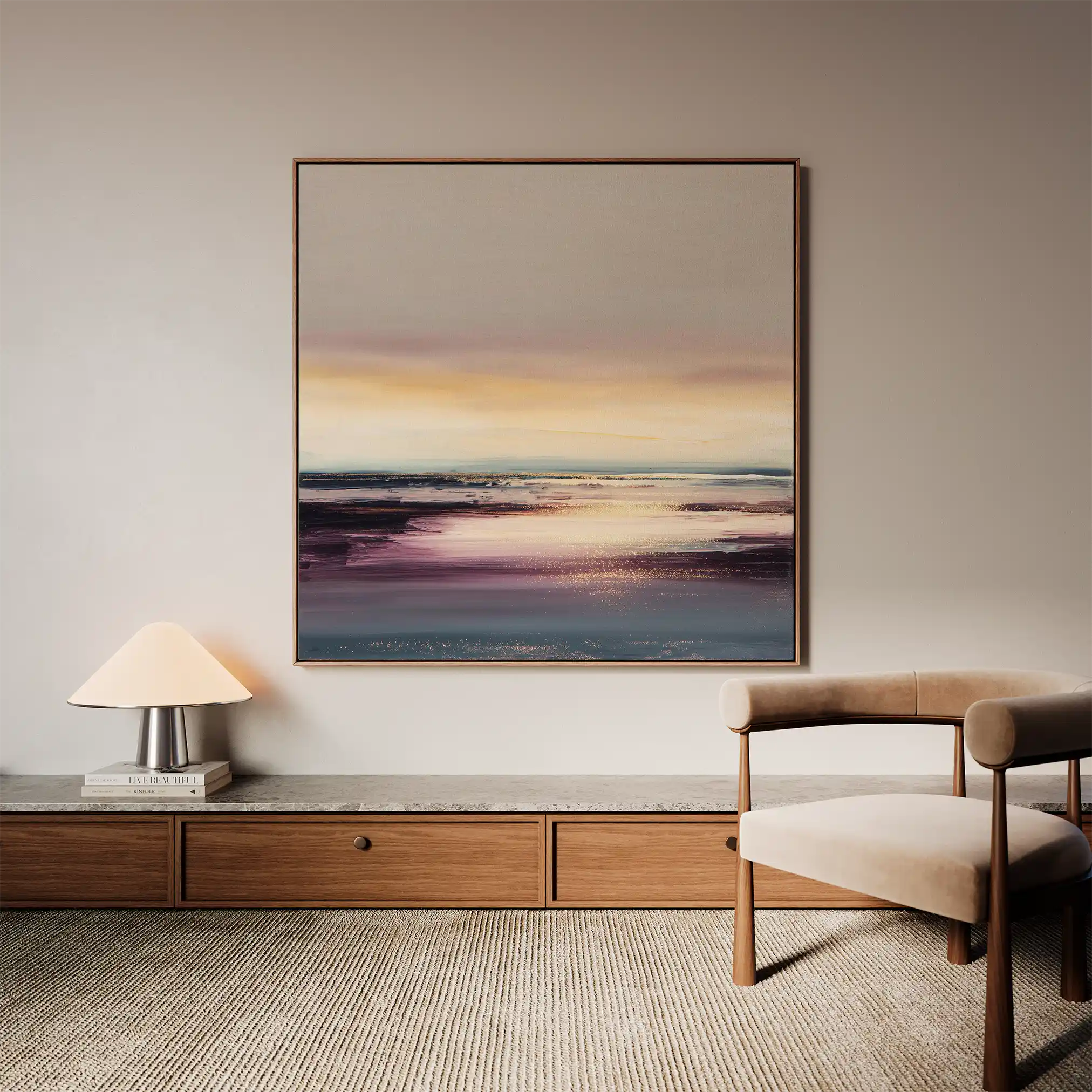 Abstract 1284 Canvas Art 60 x 60 cm / Stretched on hidden frame