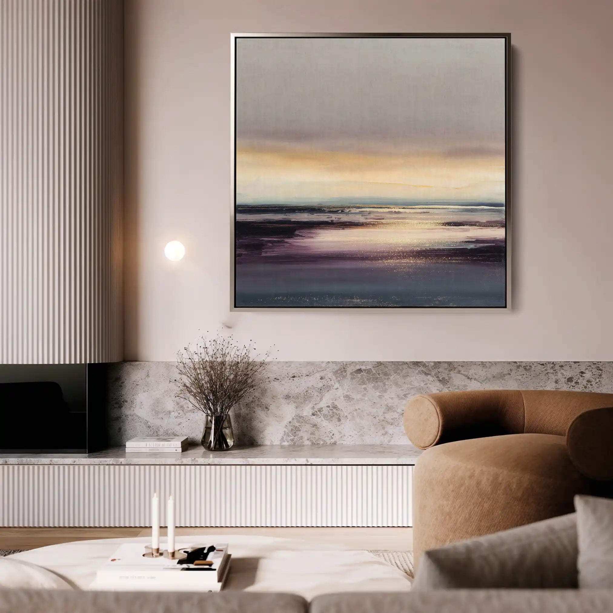 Abstract 1284 Canvas Art 60 x 60 cm / Stretched on hidden frame