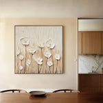Floral Canvas Wall Art WAD1285-F 80 x 80 cm / Stretched on hidden frame