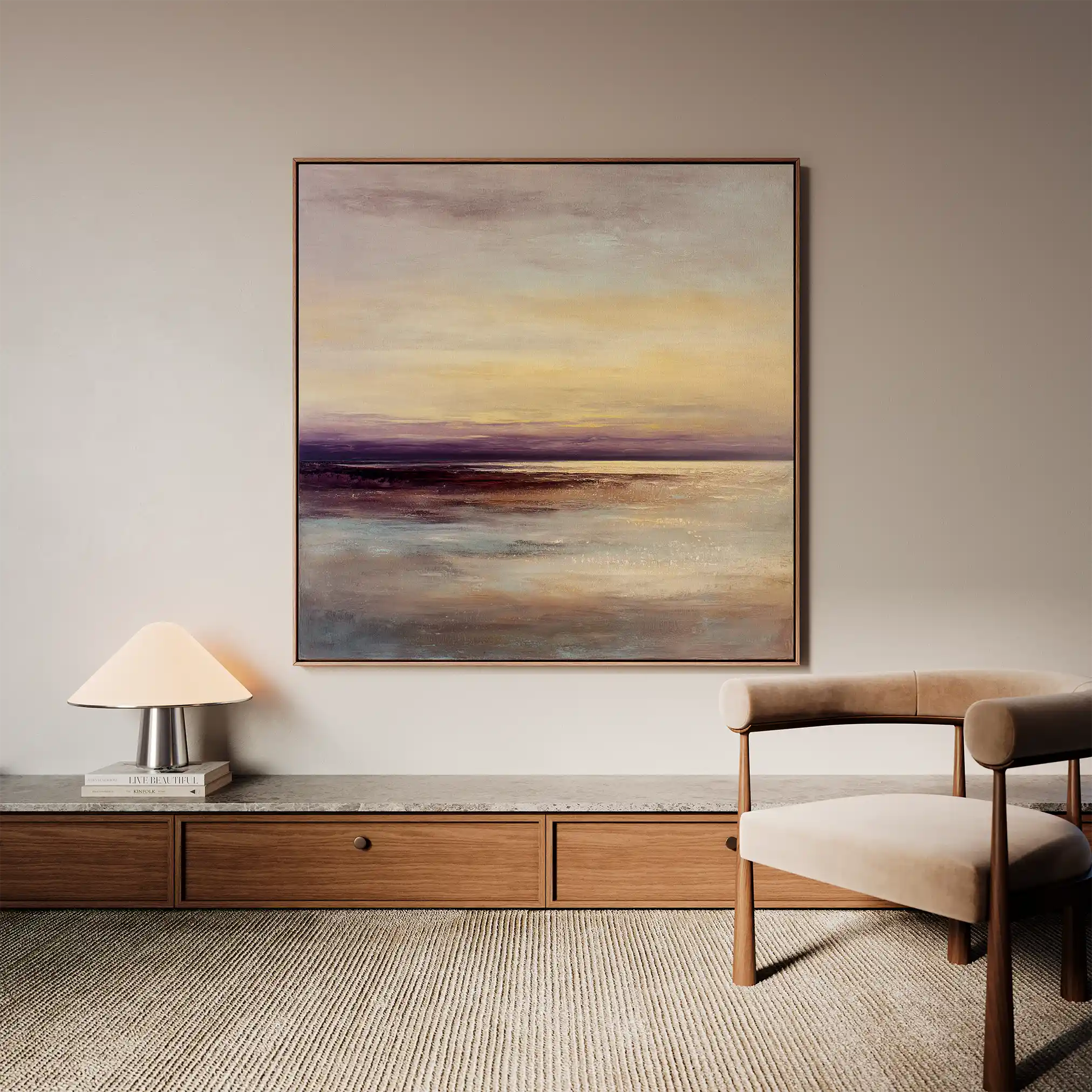 Abstract 1286 Canvas Art 60 x 60 cm / Stretched on hidden frame