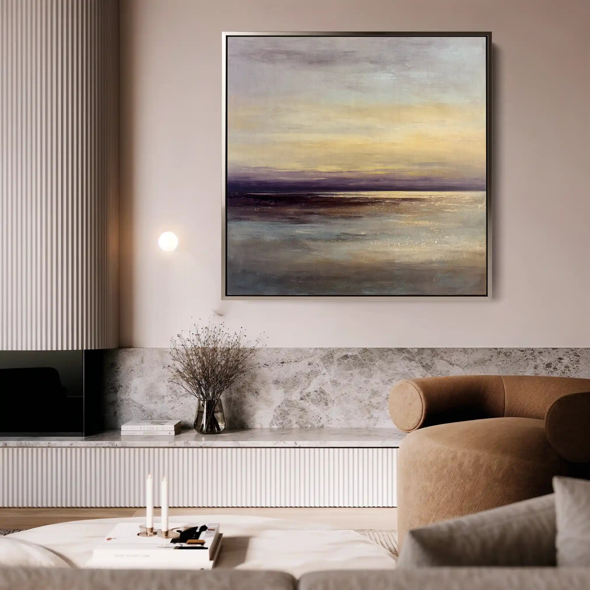 Abstract 1286 Canvas Art 60 x 60 cm / Stretched on hidden frame