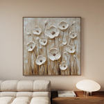 Floral Canvas Wall Art WAD1286-F 80 x 80 cm / Stretched on hidden frame