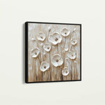 Floral Canvas Wall Art WAD1286-F 80 x 80 cm / Stretched on hidden frame