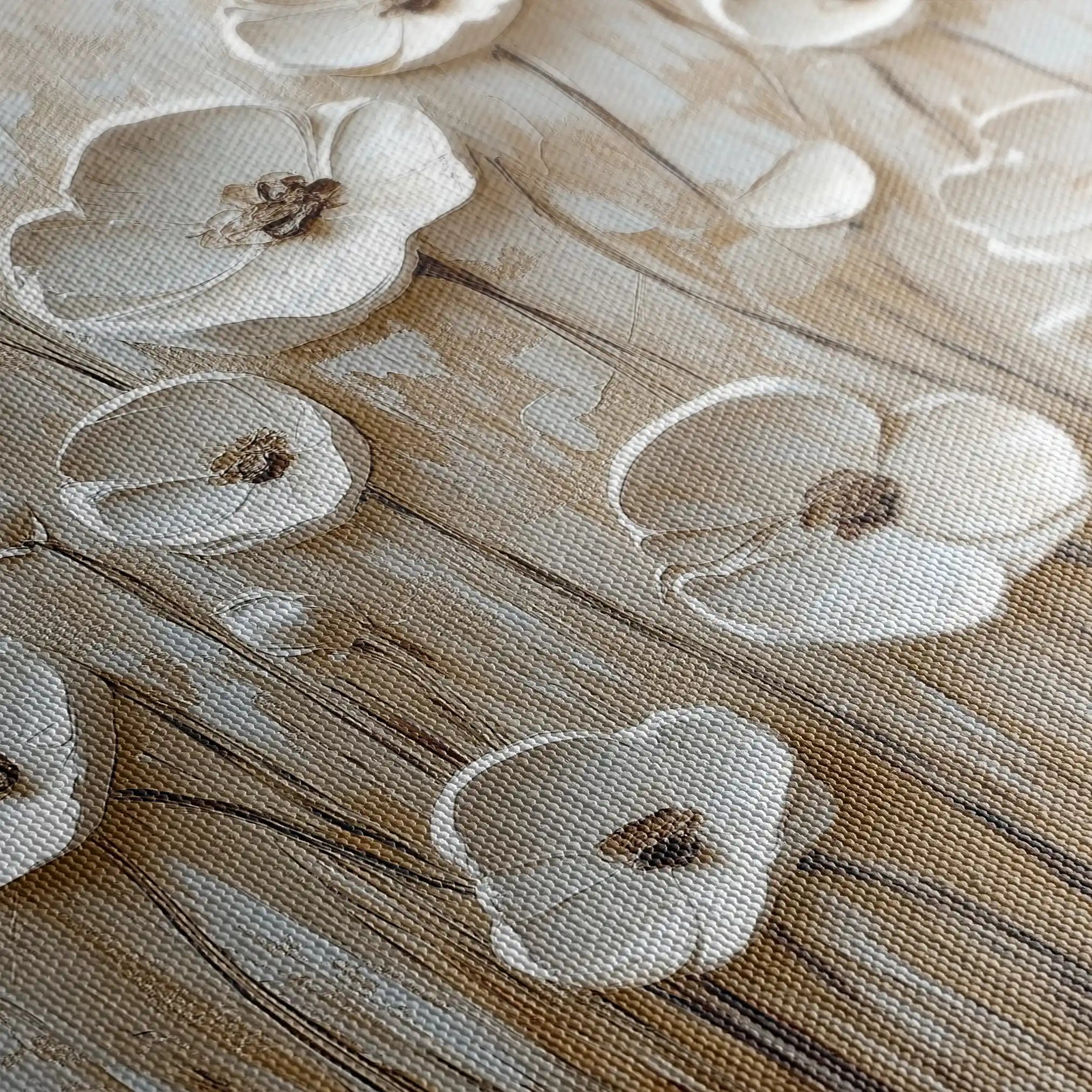 Floral Canvas Wall Art WAD1286-F 80 x 80 cm / Stretched on hidden frame