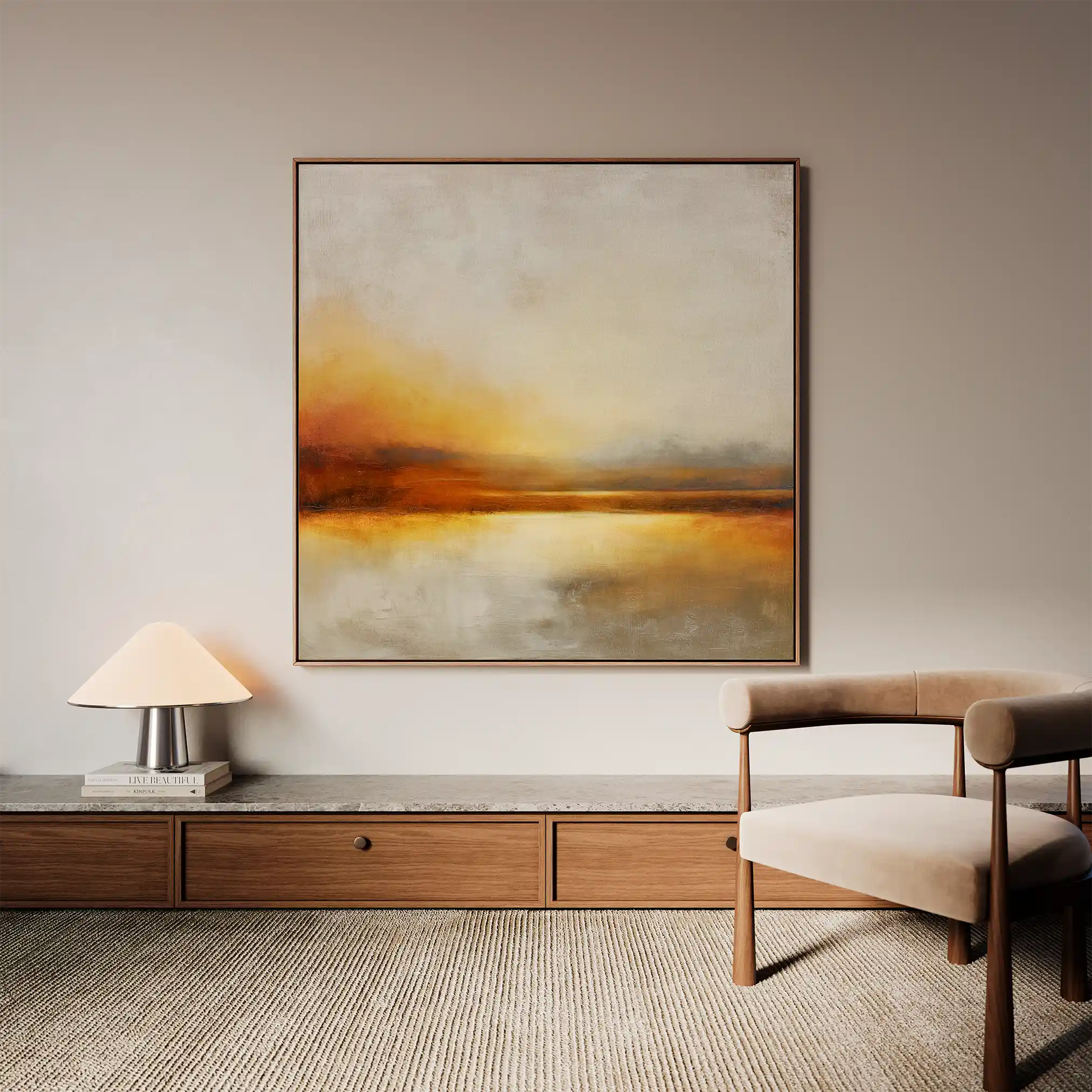 Abstract 1287 Canvas Art 60 x 60 cm / Stretched on hidden frame