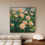 Floral Canvas Wall Art WAD1287-F 80 x 80 cm / Stretched on hidden frame