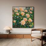 Floral Canvas Wall Art WAD1287-F 80 x 80 cm / Stretched on hidden frame