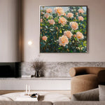 Floral Canvas Wall Art WAD1287-F 80 x 80 cm / Stretched on hidden frame