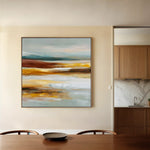 Abstract 1288 Canvas Art 60 x 60 cm / Stretched on hidden frame