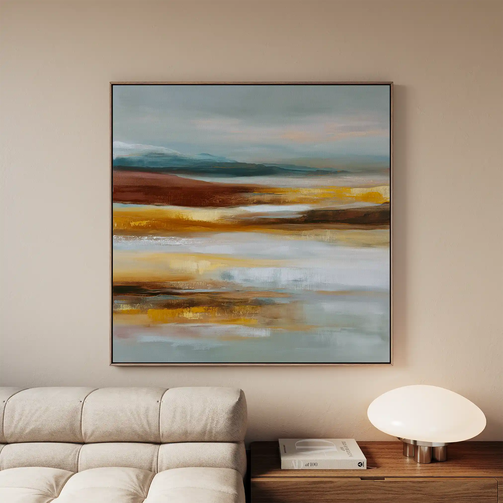 Abstract 1288 Canvas Art 60 x 60 cm / Stretched on hidden frame