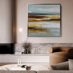 Abstract 1288 Canvas Art 60 x 60 cm / Stretched on hidden frame