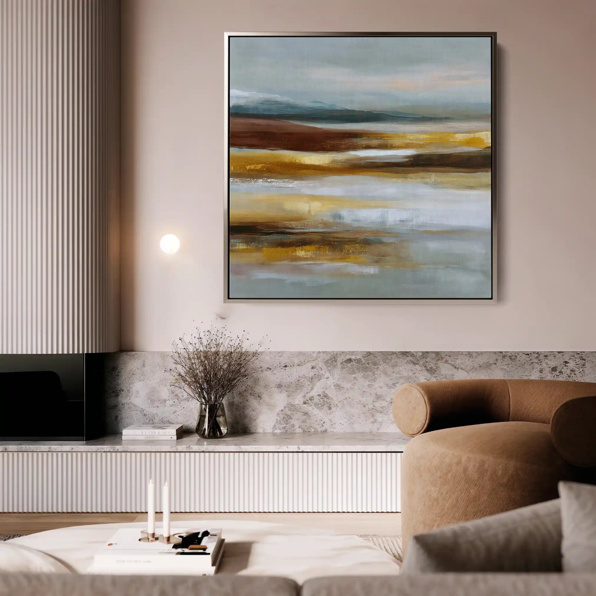 Abstract 1288 Canvas Art 60 x 60 cm / Stretched on hidden frame