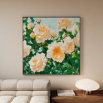 Floral Canvas Wall Art WAD1288-F 80 x 80 cm / Stretched on hidden frame