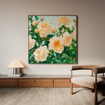 Floral Canvas Wall Art WAD1288-F 80 x 80 cm / Stretched on hidden frame