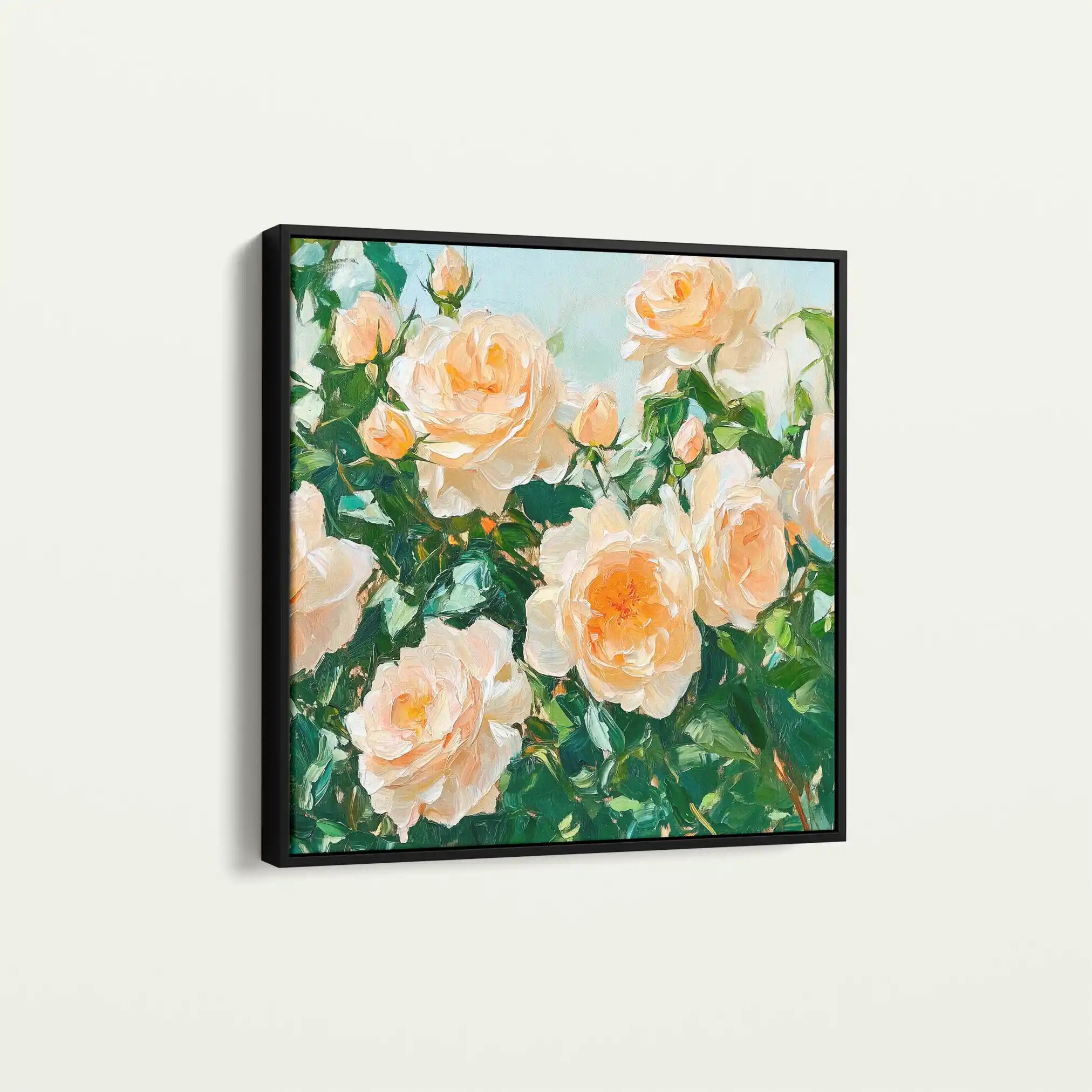 Floral Canvas Wall Art WAD1288-F 80 x 80 cm / Stretched on hidden frame