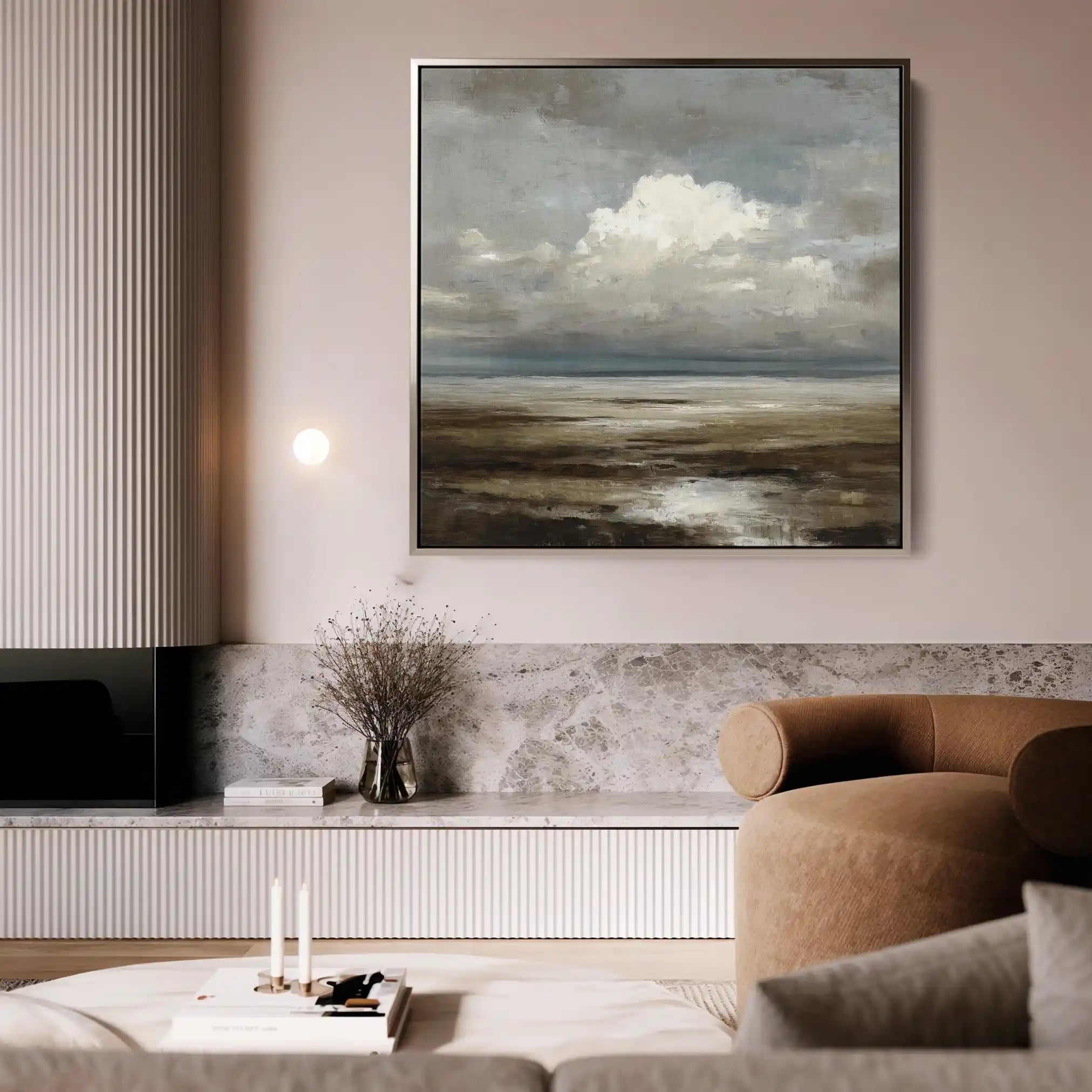 Abstract 1289 Canvas Art 60 x 60 cm / Stretched on hidden frame
