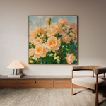 Floral Canvas Wall Art WAD1289-F 80 x 80 cm / Stretched on hidden frame